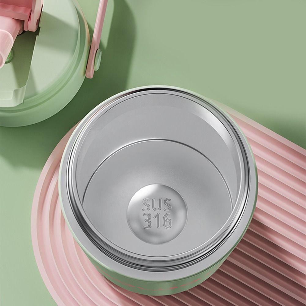 Detachable Straw Insulated Mugs Handheld Flower Tea Cup Practical Thermos  Girls