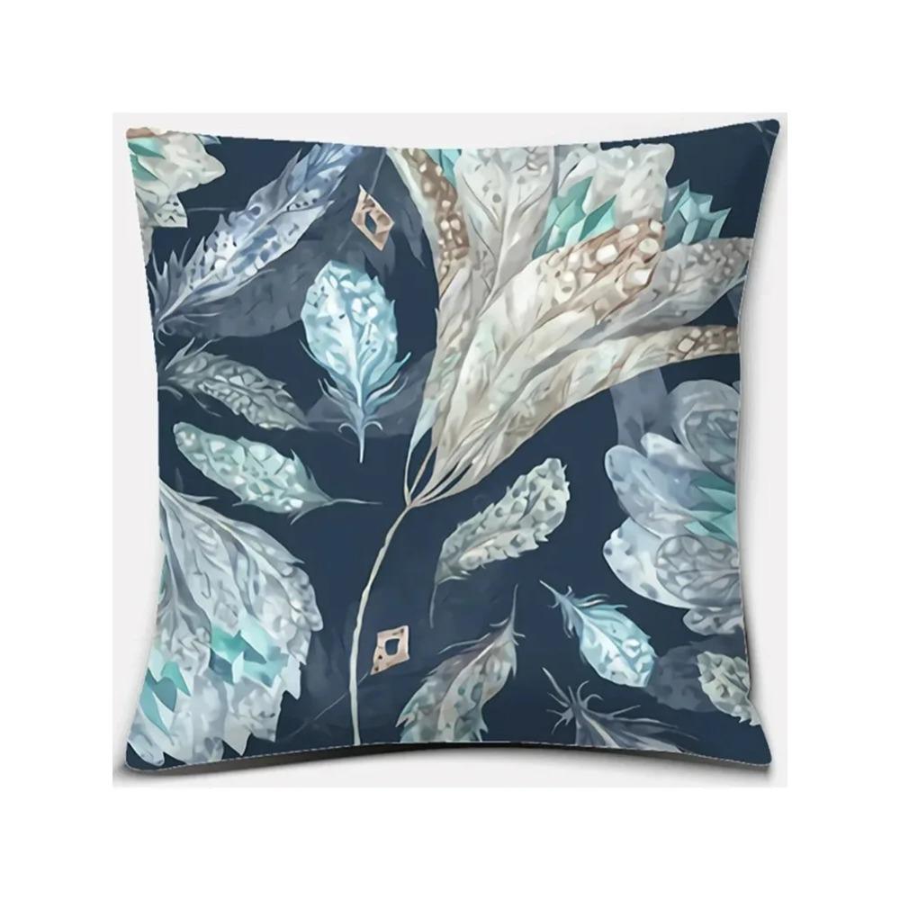 Blue Mandala  Cushion Cover for Car Living Room Sofa Bedroom Home Decor Pillowcase