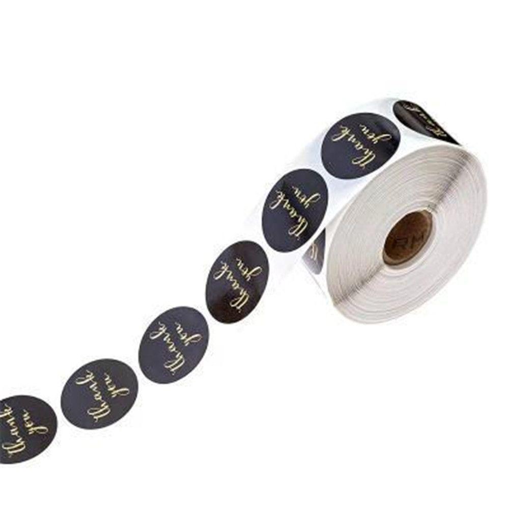 Round label Sticker roll Self Adhesive Gift Paper Sticker Thank You Stickers Sealing Craft