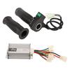 Borstad motorstyrenhet Set Aluminiumlegeringsskal Gummihandtag 36V 1000W 4-stegs Gashandtag Vridhandtag för