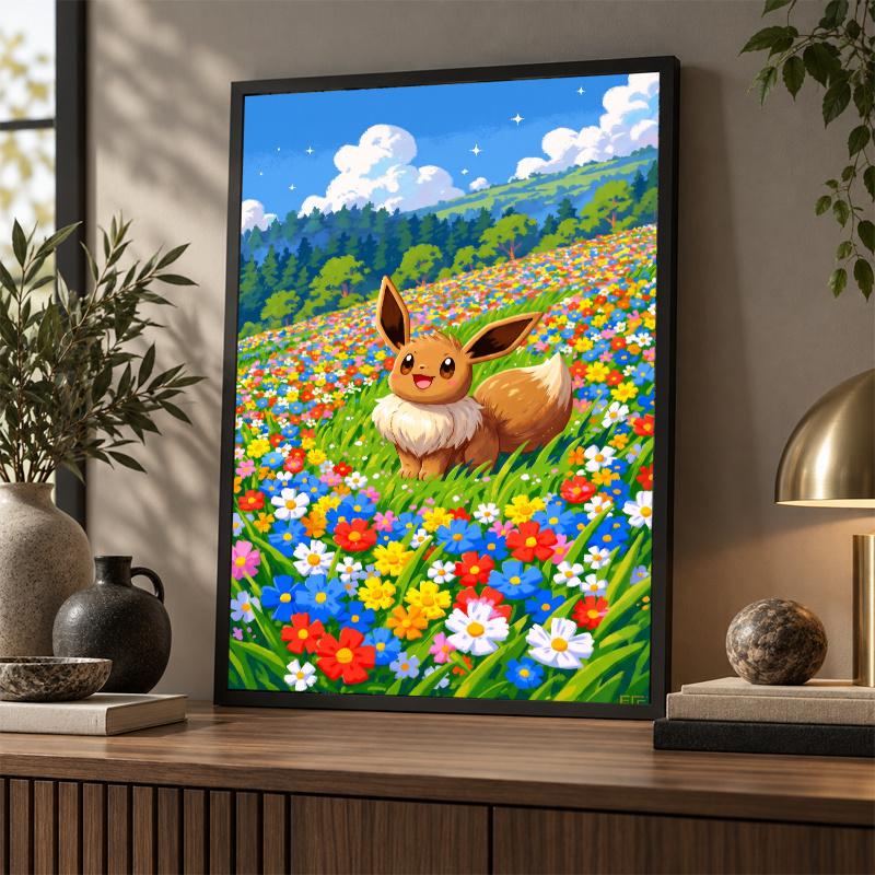 5D Diamond Painting Eevee DIY Full Drill Diamond Art Kit Home Decoration