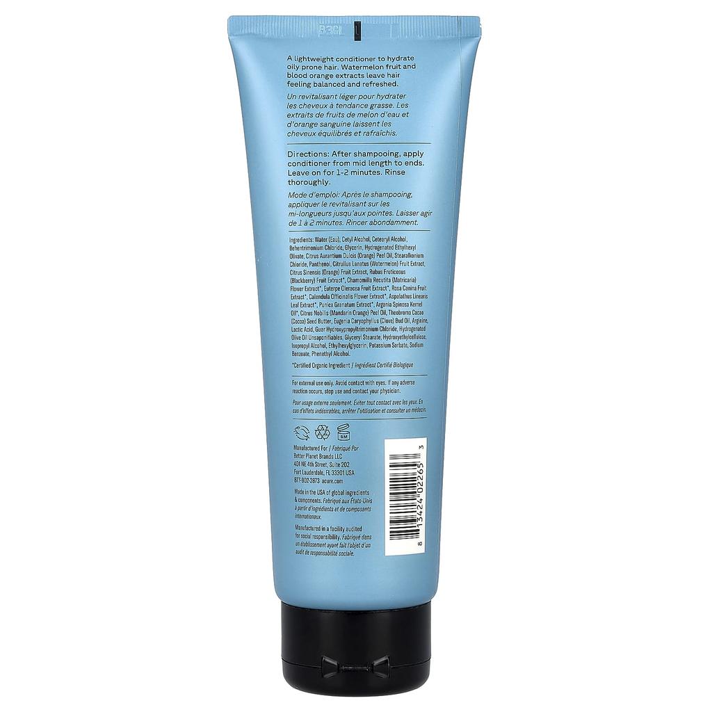 Daily Workout Watermelon & Blood Orange Conditioner, Oily & Overworked Hair, 236 Ml (8 Fl Oz)