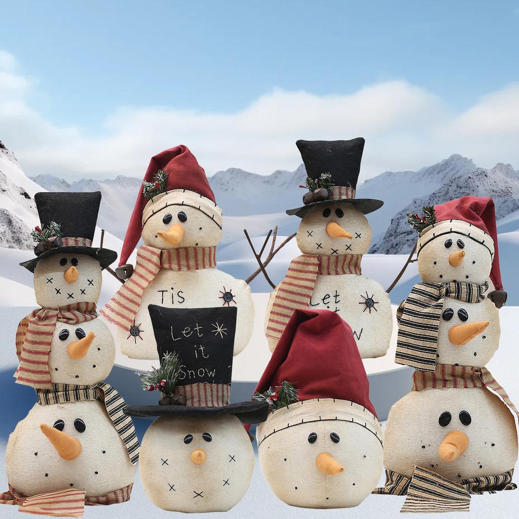 Christmas Cloth Snowman Doll, Decorative Ornaments, Decorative Dolls, Christmas Surprise For Friends And Family