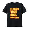 Elevate Your Soul House Music Retro T Shirt for DJs and Dance Lovers Vintage Washed Streetwear Fashion Homme Graphic