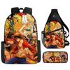 ONE PIECE Cartoon Animation Primary School Third or Fourth Grade Light Burden Reduction Primary and Secondary School Students Storage Bag Storage Bag