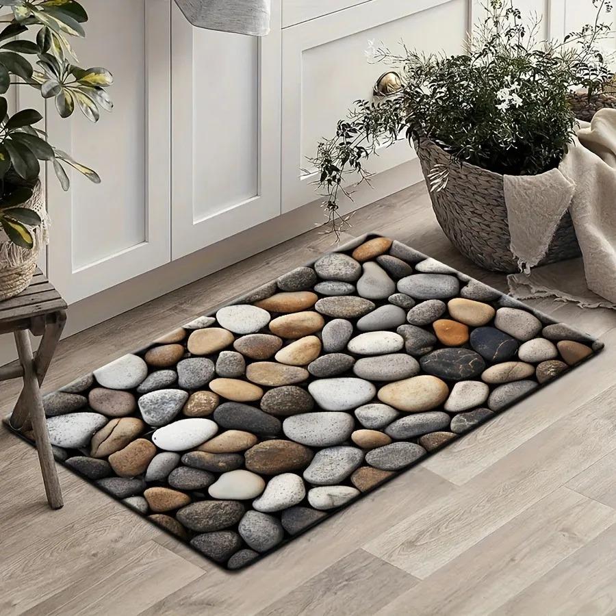 1PC Jigsaw Cats Pattern Door Mats Kitchen Rugs Non-Slip Pop Design Living Room Rugs Bath Mat Carpet for Home Sink Laundry Decor