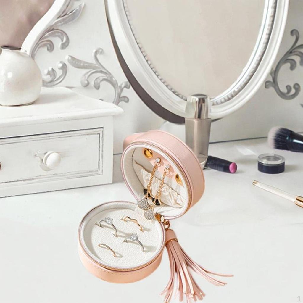 Jewelry Box Storage Showcase Ring Holder Versatile Case Organizer for