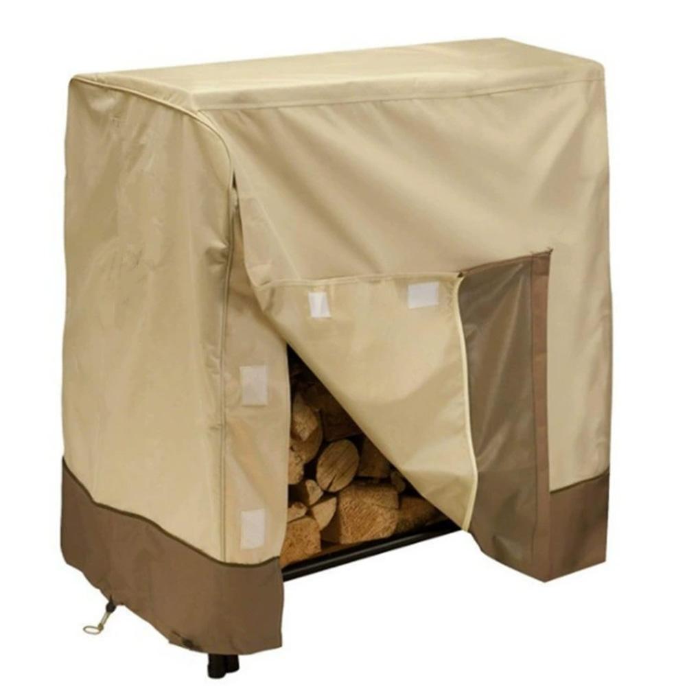 210D Oxford Cloth Firewood Shed Cover with Water Resistant Coating and Ventilation Holes Suitable for Outdoor Use