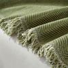 Solid Thick Herringbone Patterned Sofa Towel Chenier Anti Scratch Full Cover Couch Cushion Simple Dust Cover For All Seasons