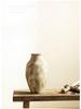 Wabi-Sabi Style Unglazed Terracotta Vase with Floral Design for Retro Living Room or Dining Table Decor