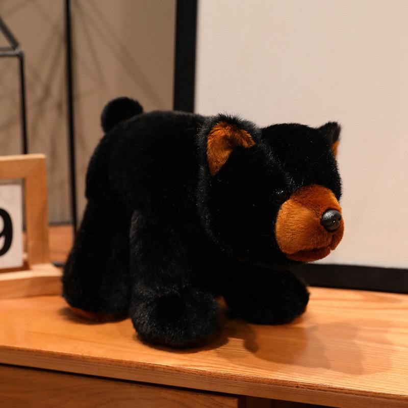 Cartoon Plush Bear Stuffed Animal With Long Pile Fur For Children Gift Giving
