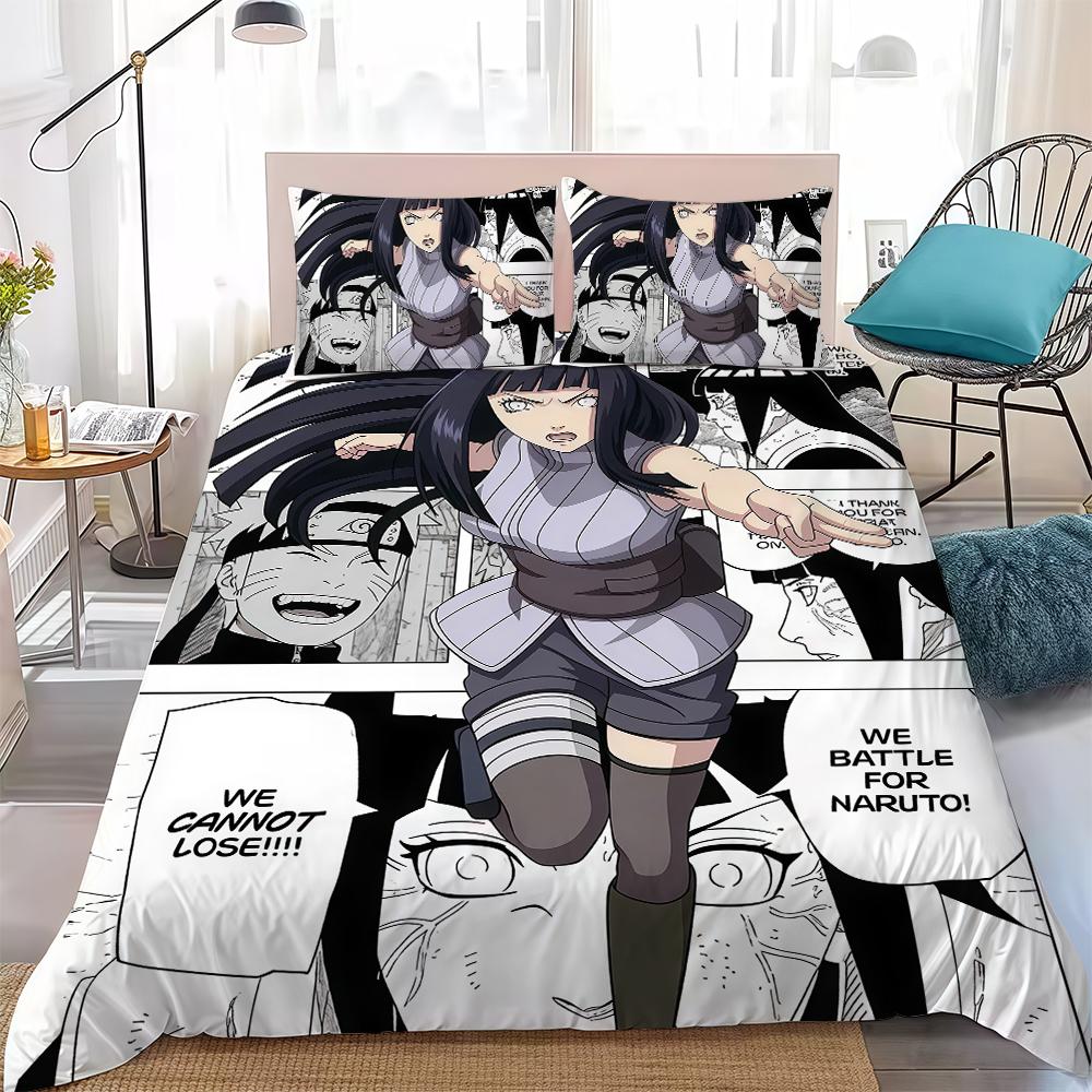 

Cool N-Naruto Duvet Cover Set Home Style Bedding Soft Laundry Cotton Bed 3 Piece Set Student Dormitory Gift 135x200cm