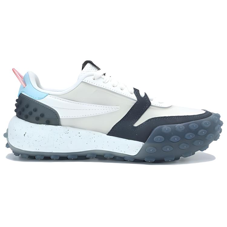 FILA Gara Trendy Comfortable Lightweight Fabric Synthetic Leather TPU Low Top Casual Running Shoes Women sneaker White Gray F12W323101FOT