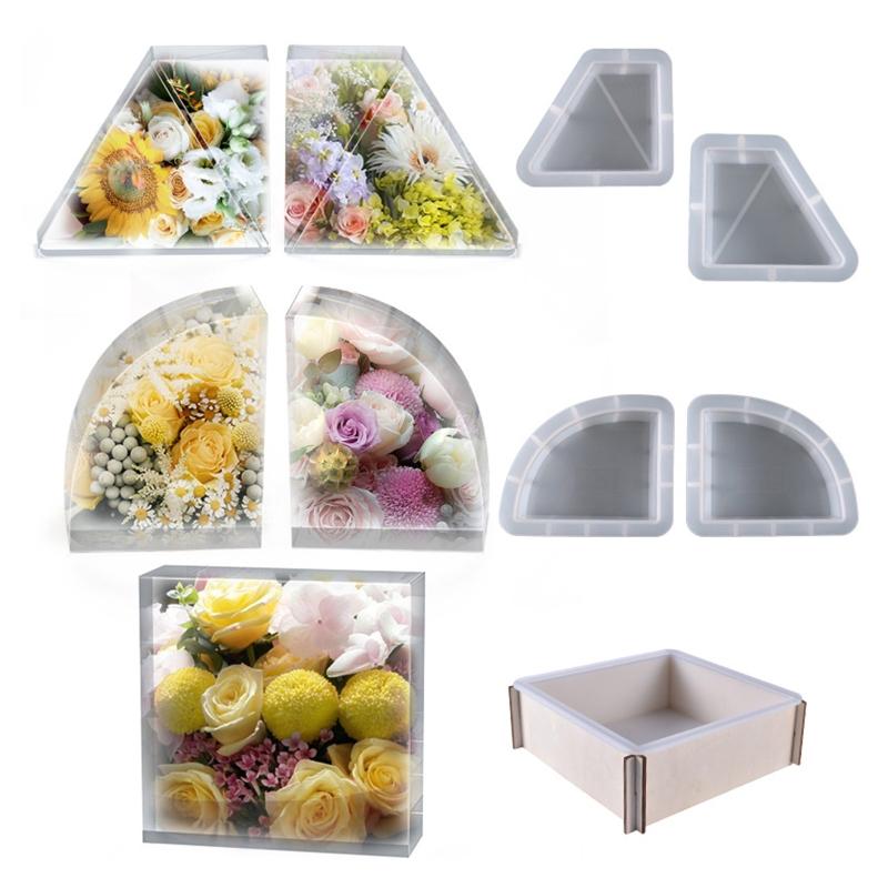 DIY Craft Resin Silicone Mold Bookend Casting Molding Template for Art Tabletop Decoration House Accs Gift Making Tool