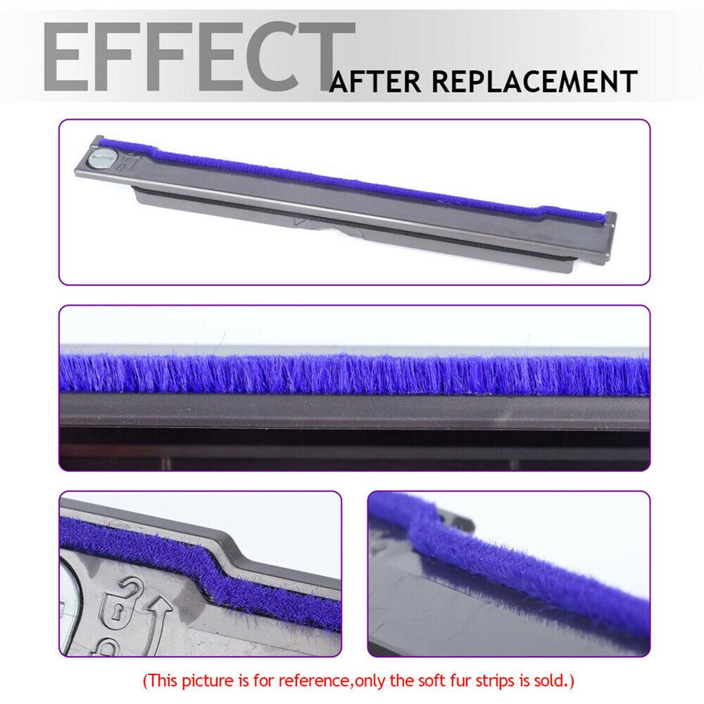 5 szt./zestaw miękkich pasków futrzanych do odkurzacza z serii Dyson V6V7 z napędem bezpośrednim