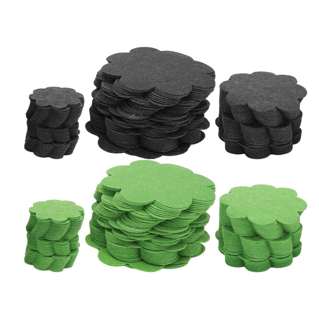 150PCS Plant Pot Hole Pads Flower Shape Bonsai Pot Bottom Drainage Gasket Breathable Water Permeable
