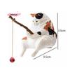 M-1/7pcs Fish Tank Fishing Cat Hanging Creative Landscape Home Office Ornaments Fishing Fun Mini Decorative Micro-Landscape
