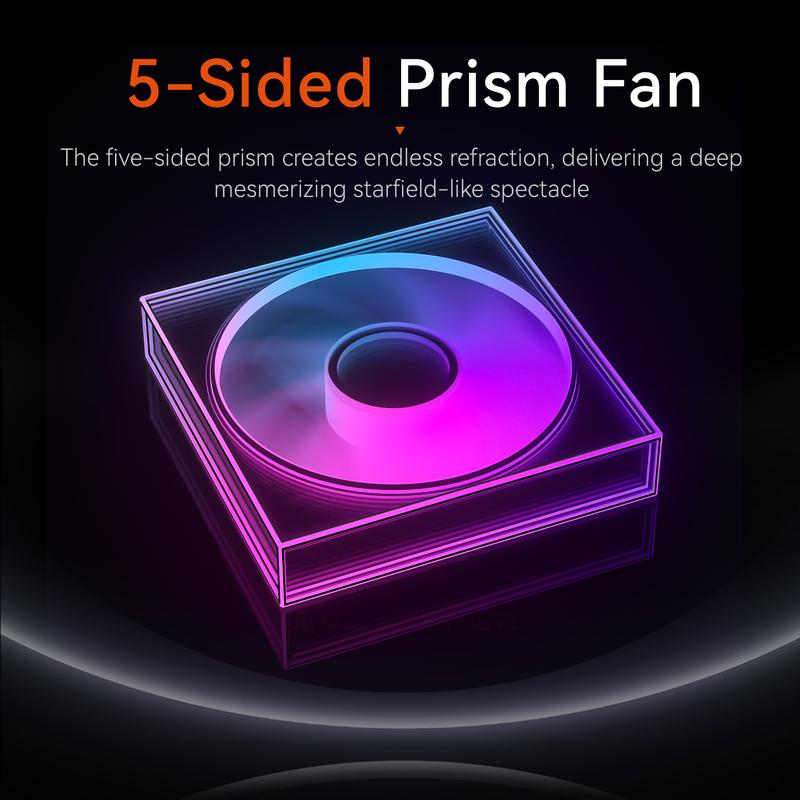 

PowerTrain X-Gamerx FG 120/140 ARGB five-sided full mirror PC Fan 4PIN PWM 12V Quiet cooling computer case fans 600-1600RPM FG W120 Regular