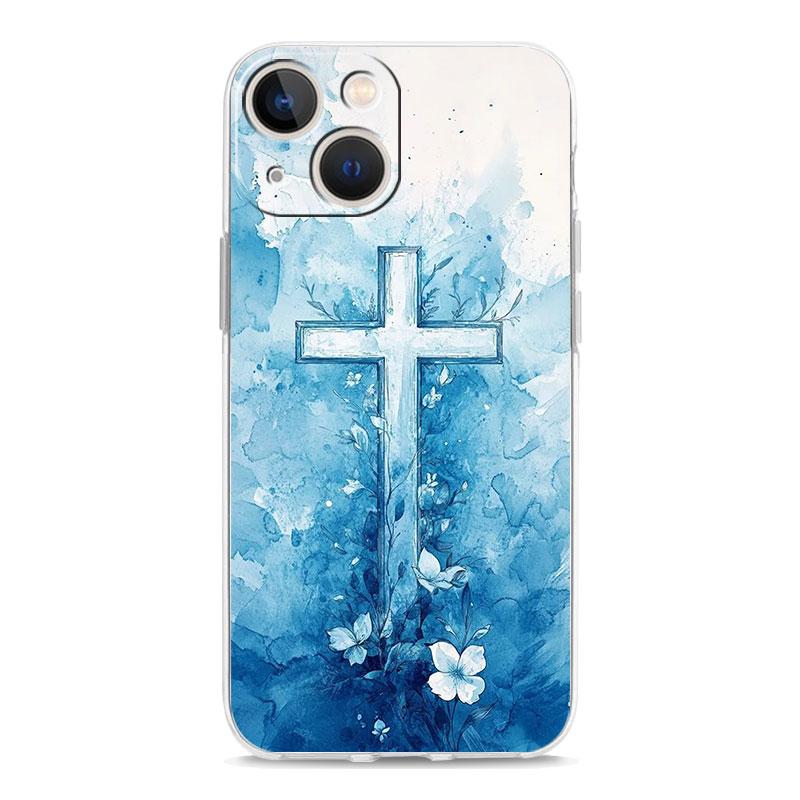Phone Case For iPhone 17 Cases iPhone Air 16 15 12 13 14 Pro Max 7 8 Plus 16Pro iPhone11 Cover Bible Jesus Christ Cross