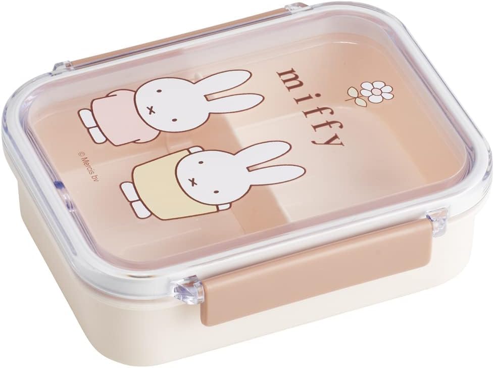 Miffy bento pranzo lavastoviglie e microonde bento fatto in set miffy box, 1 scomparto, box, sicuro, box, Giappone, 430ml, (portapranzo, equilibrio)