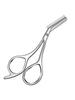 Stainless Steel Eyebrow Scissors with Comb - Hypoallergenic One-Piece Design, Sharp Blades & Ergonomic Handle for Precise