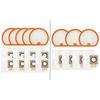 For UWANT V500 Cordless Vacuum Filter And Dust Bag Kit HEPA Replacement Parts