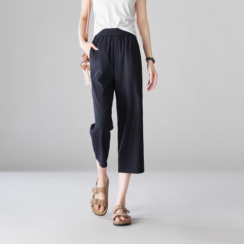 

SOFSIL Women s High-Waist Straight Leg Cropped Pants 26/S