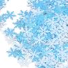 1000Pcs Snowflake Confetti 0.9in Vibrant Color Reusable Plastic Multi Purpose Christmas Confetti for Box Tree Vase