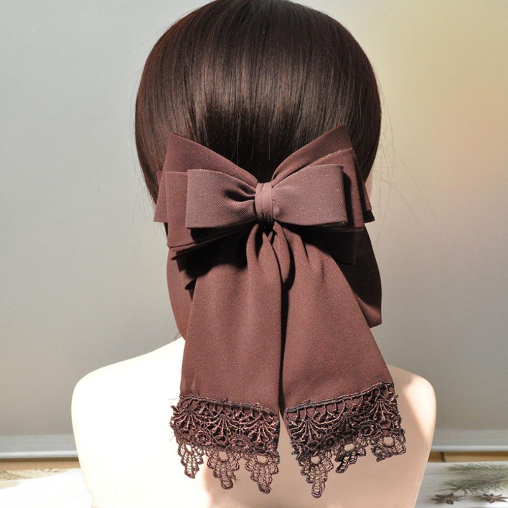 

Елегантна сітка для волосся-пучка Класична медсестра Банк Кейтеринг Головний убір Для жінок Дівчина Аксесуари для волосся кавовий