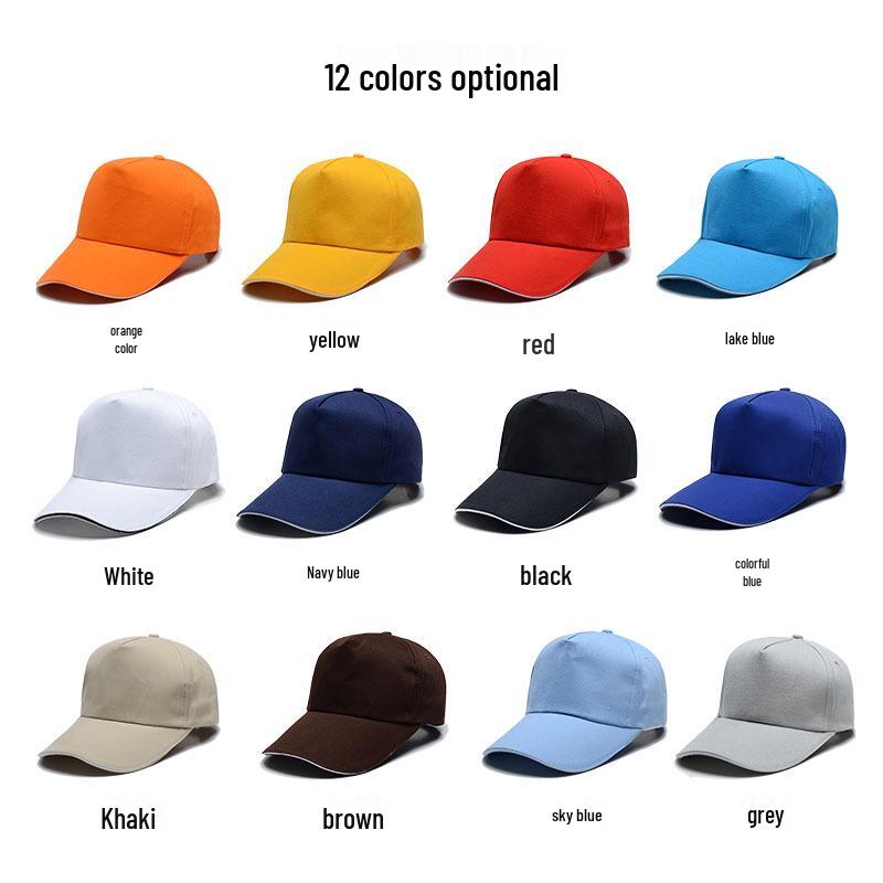 Pure Cotton Embroidered Volunteer Baseball Cap - Custom Work & Sun Hat with Logo