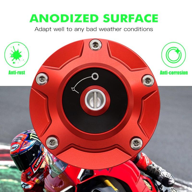 Quick Release Fuel Tank Cap Ducati Panigale V4 V2 899 959 1299 Streetfighter Aftermarket Upgrade