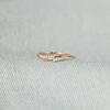 S925 Sterling Silver Rhinestone Wave Ring: European & American Style Luxury Index Finger Ring for Women