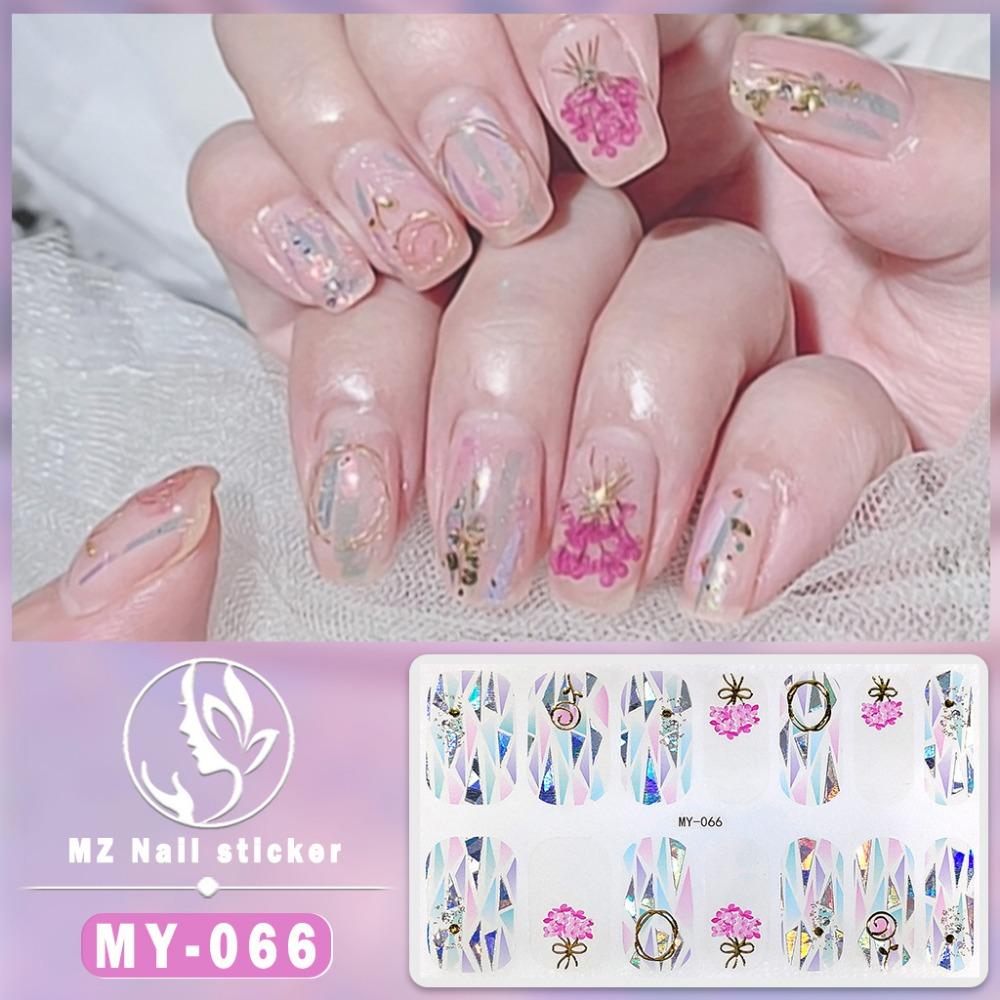 New Year's New Three-dimensional Waterproof No-bake Gel Nail Polish Film Full Sticker Ins Wind Nail Film Paper Nail Film