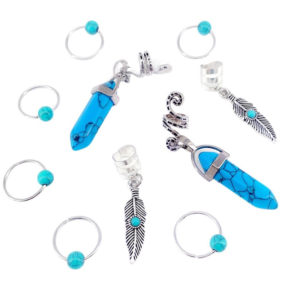 10pcs Hair Braiding Hollow Out Hair Ring Dread Locks Hair Braid Tubes Dreadlocks Beads  Men