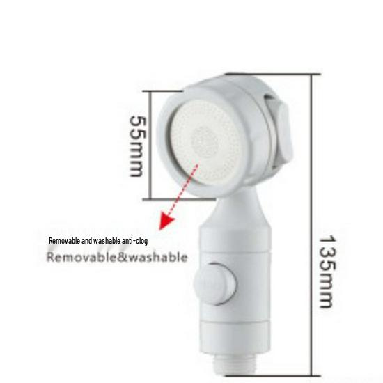 Three-Gear Stop Water Shower Head with Hair Washing Extension