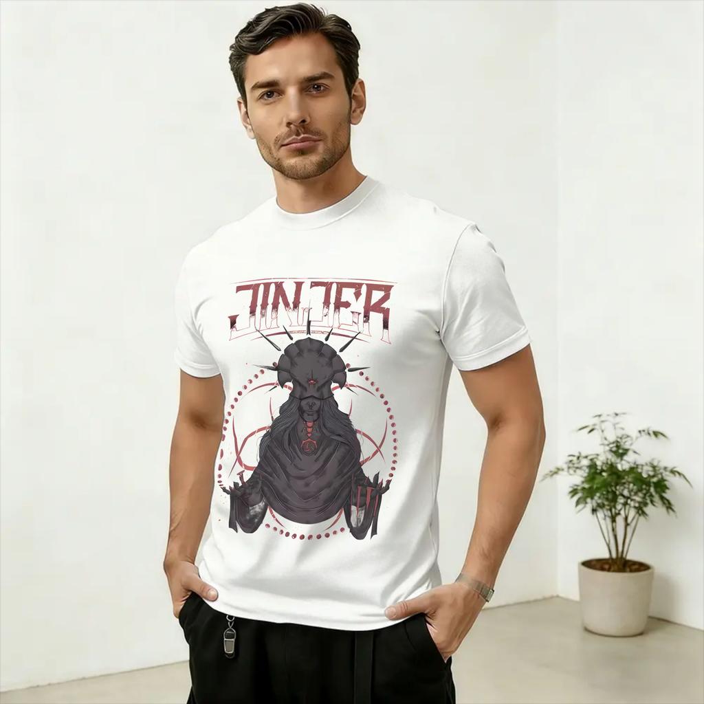 Band JJinjers Art Unisexs T Shirt Funny Tees Short Sleeve Round Collar TShirts Pure Cotton 6XL Tops