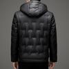 90 Suede Down Jacket Men's Removable Hooded Leather Jacket Middle-aged Dad's Winter Thickened Warm Jacket