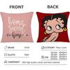Betty Boop Cushion Cover Household Decoration Linen Sofa Cushion Cover: Skin-Friendly & Breathable with Invisible Zipper