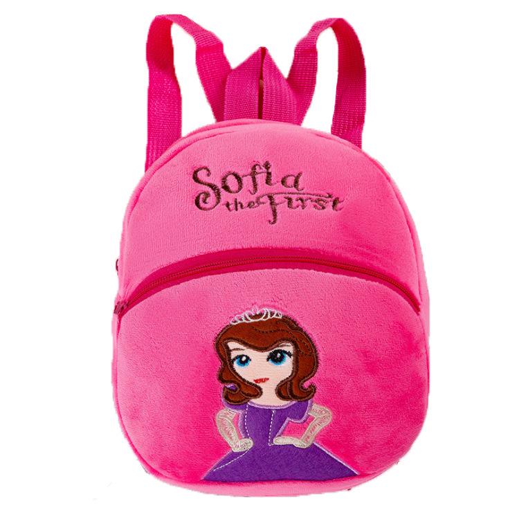 Cute Cartoon Plush Backpack for Toddlers - Double Shoulder, Kindergarten, Early Education, Doll Design