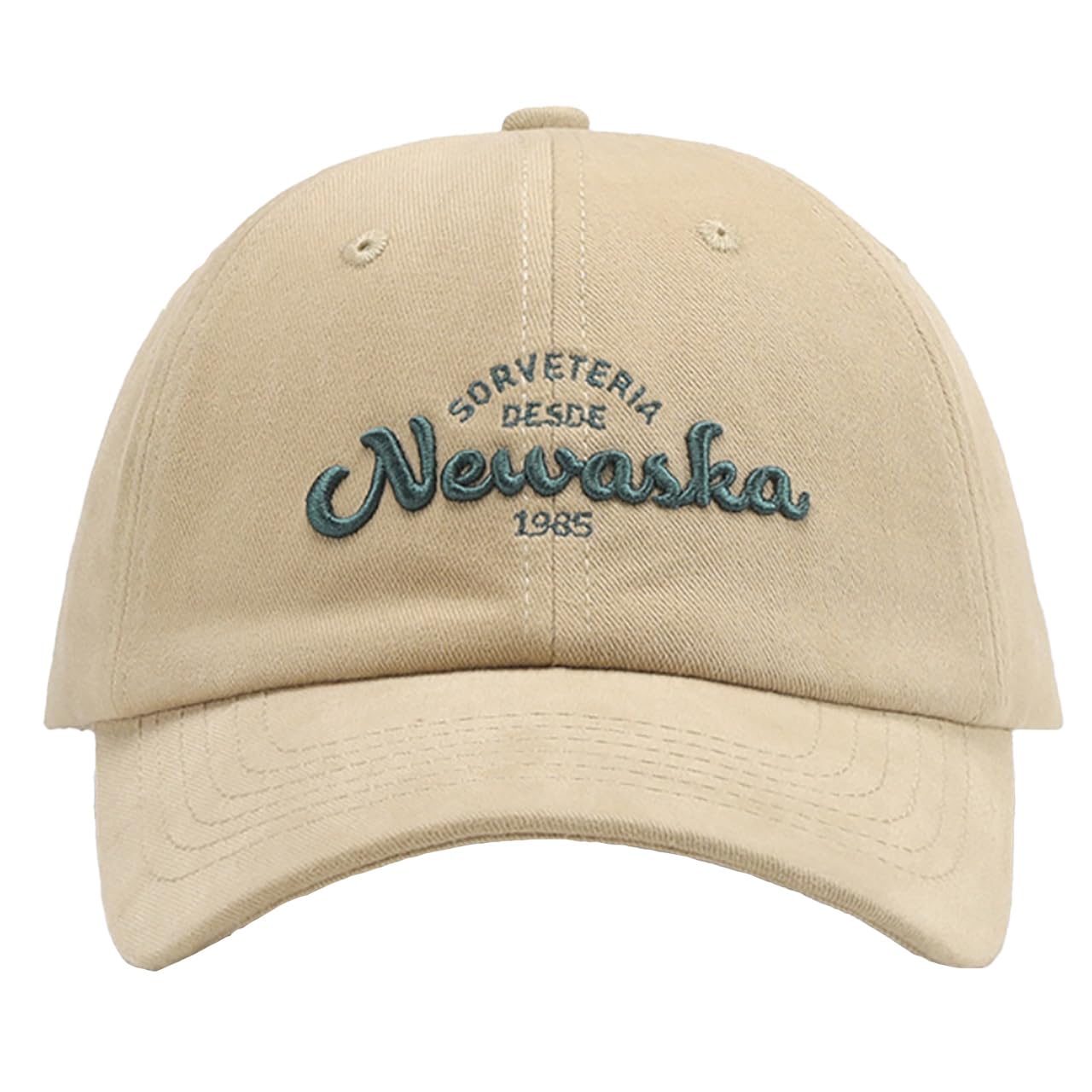 

Baseball Cap Hat Embroidered Design Casual Stylish CZ952 [White Fang] Men s Women s (Khaki)