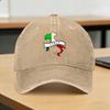 Italia Italian Flag Vintage Washed Baseball Cap  Y2k Funny Sun Trucker Hat Summer UnisexTeens Outdoor Sport Baseball Caps