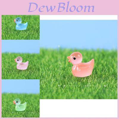 Adorable Glow-in-the-dark Resin Duck Figurine For Creative Decor Accessories