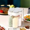 5-in-1 Seasoning Jar Airtight Travel Spice Container Clear Easy Cleaning Portable Convenient Seasoning Container Camping Gadget