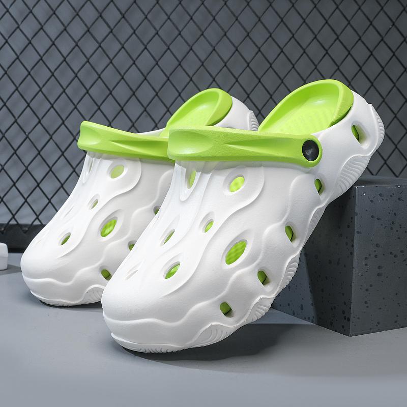 

Ева Летние мужские повседневные сандалии Нескользящие мужские туфли Уличные водонепроницаемые Классические дизайнерские шлепанцы Мужские Новая мода Пляжные шлепанцы 44-45