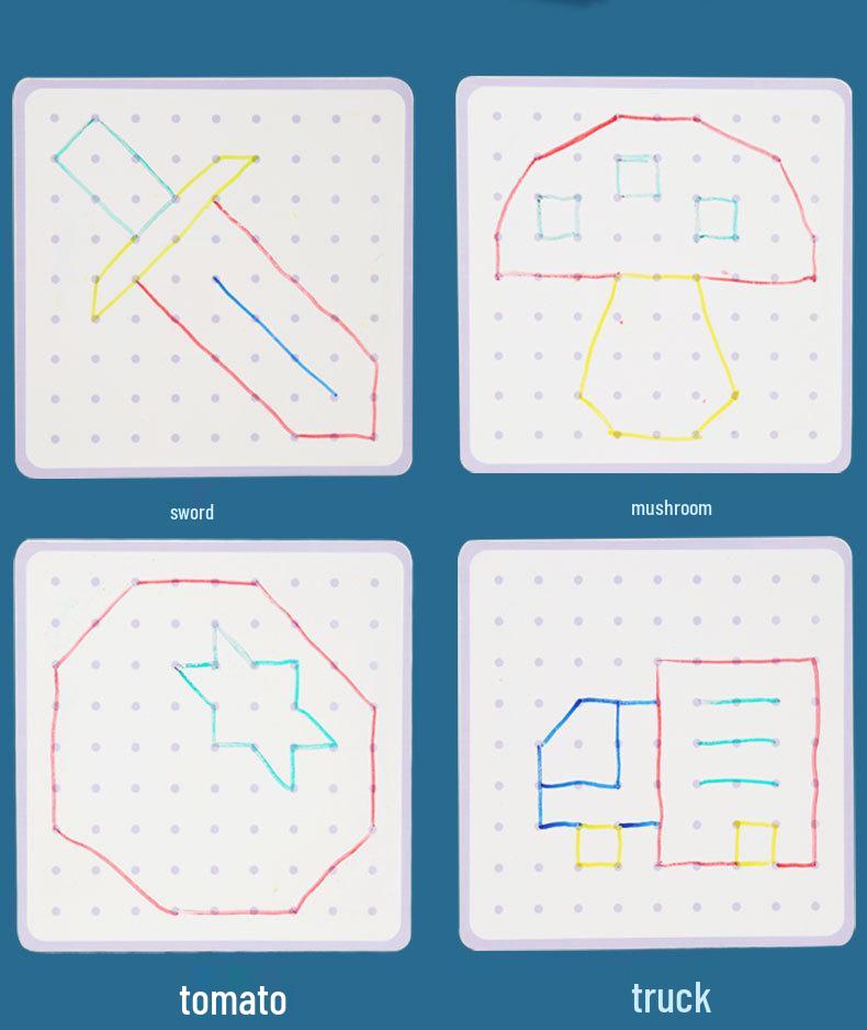 Holz-Lochbrettspiel für Kinder: Hilfsmittel zur Formerkennung für frühe Mathematik und Geometrie