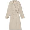 Mid-Length Belted Double-Breasted Trench Coat Women Coats 79C3271M72-268