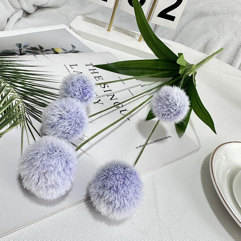 Ball Flower Wedding With Soft Flocking For Photography Studio And Home Decor Use