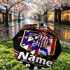 Custom Name Personalized Atletico Madrid Print Umbrella, Auto Open Close, 8‑Rib Sturdy Frame, Commute Camping Hiking Use, Birthday Gift