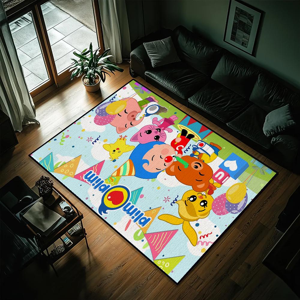 Cartoon P-Plim P-Plim Cute Door Mat Entrance Non-slip Washable Kitchen Carpet Living Room Hallway Rug Bathroom Decoration
