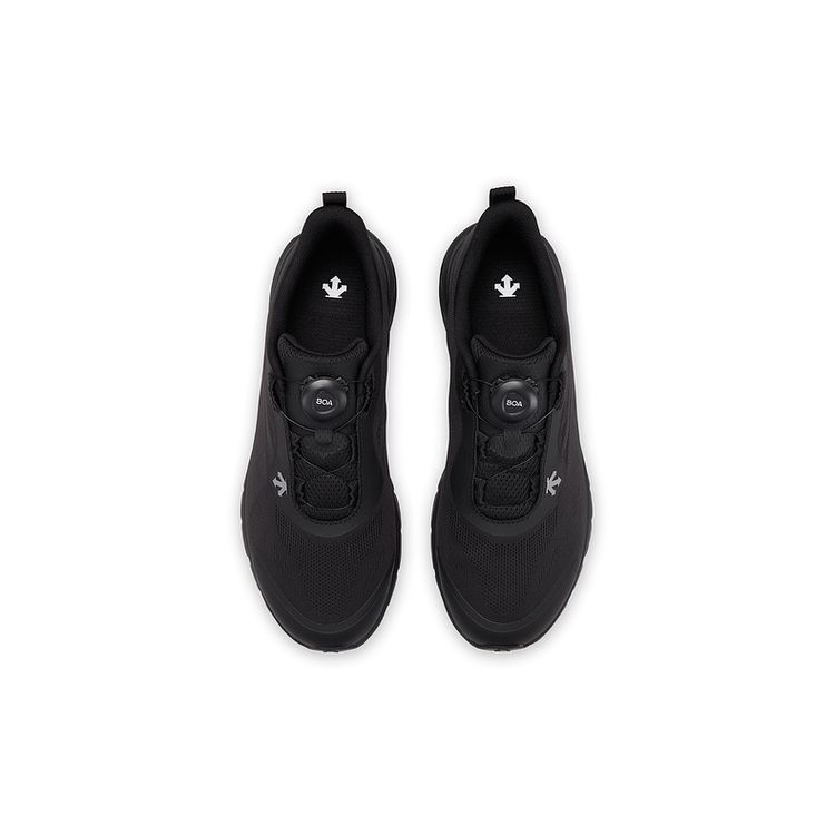 Descente Running Series Sports Lace-Up Shock Absorbing Non-Slip Breathable Low-Top Running Shoes Men sneaker Black D4231RRN23-BK